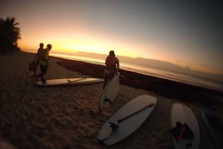 Tulum Sunrise on Sup Paddle board