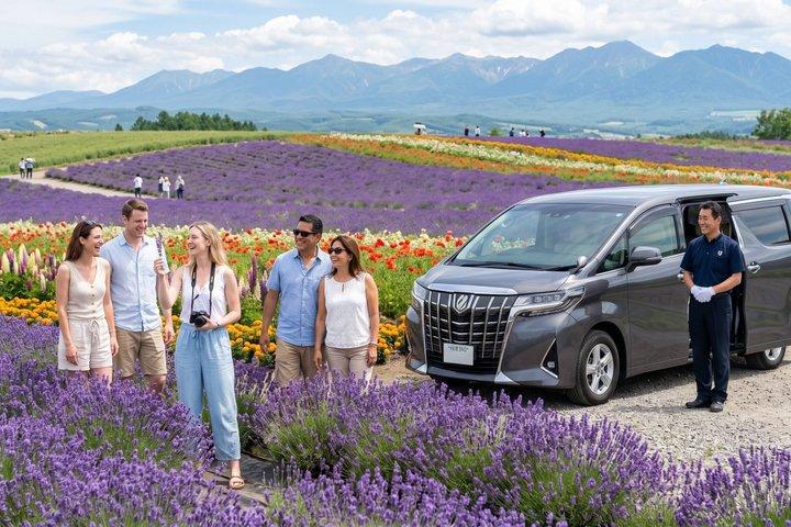 Furano Biei Tour Sapporo DEP: Engelsktalende chauffør, ingen guide