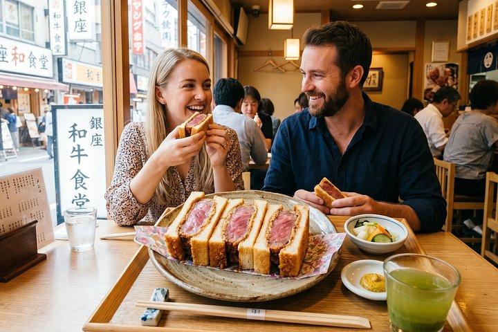 東京ツアー＆和牛カツサンド料理教室 ガイド付き