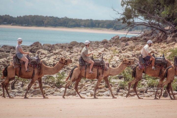 Darwin: giro in cammello sulla spiaggia a Mindil Beach