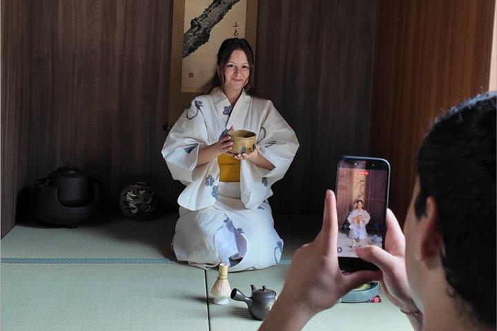 京都：完全プライベート茶道、書道、着物体験