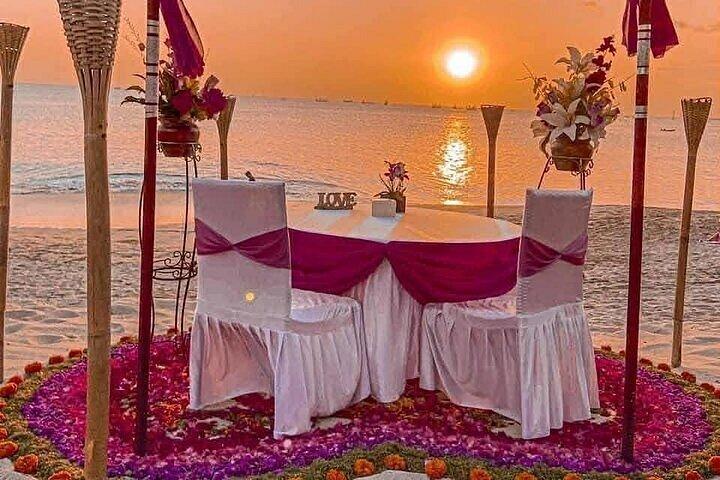 Jimbaran Beach Sunset Candlelight Dinner with Indian Set Menu
