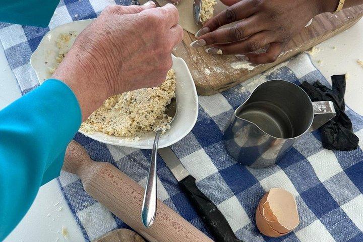 Capri Small Group Pasta Making Class, Wine and Sea View