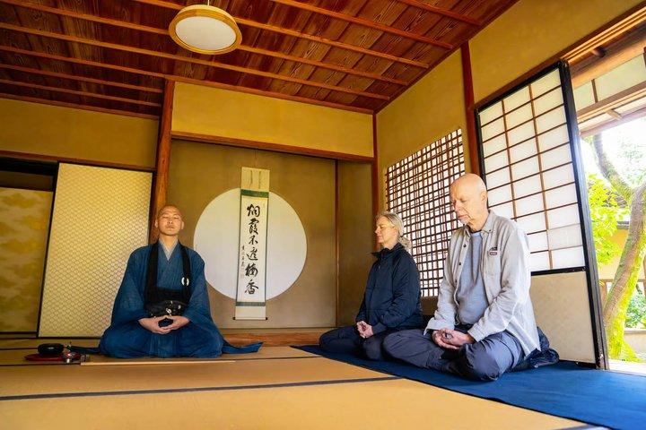 Kyoto : méditation zen dans un temple privé avec un moine