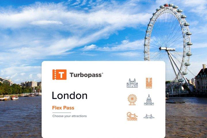 London Flex Pass con crucero por Londres Eye, Torre, autobús y Támesis