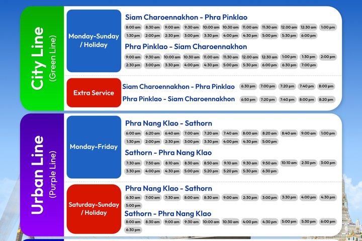 Bangkok : 1 - Dag Onbeperkt Chao Phraya Rivier Boot en Bus Pass
