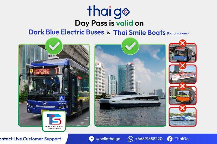 Bangkok : 1 - Dag Onbeperkt Chao Phraya Rivier Boot en Bus Pass