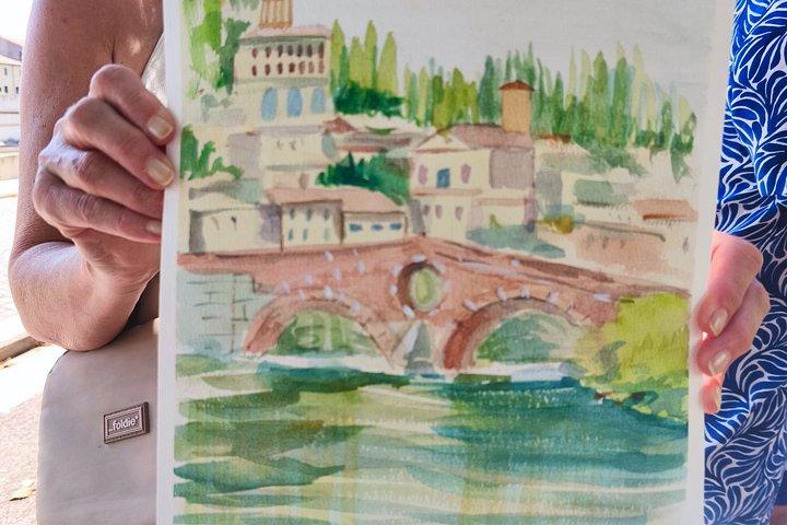 3 Hour Watercolor Private Experience in Verona