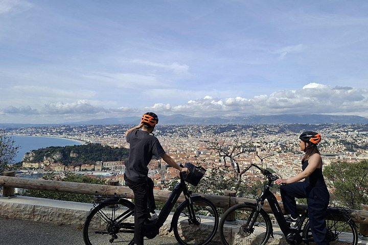 Tour panoramique en vélo électrique : Nice - Villefranche-Sur-Mer - Fort Mont Alban