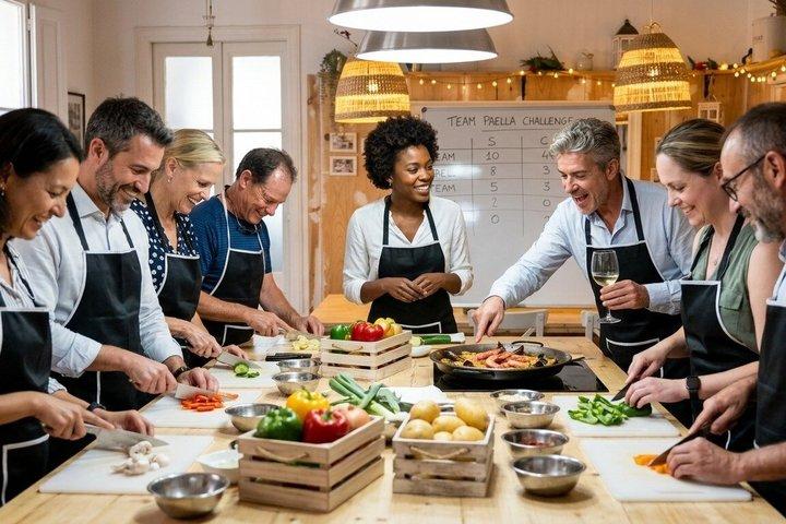Corso di cucina di paella di alta qualità, Tapas, Sangría & Boquería