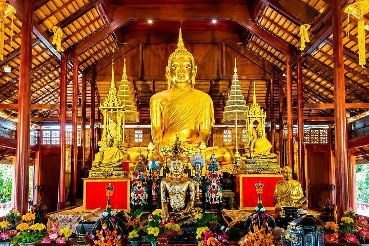 バンコク : アユタヤユネスコ寺院、巨大仏陀＆ボートライド。