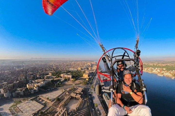 Zonsopgang & zonsondergang Paramotorvlucht ervaring in Luxor