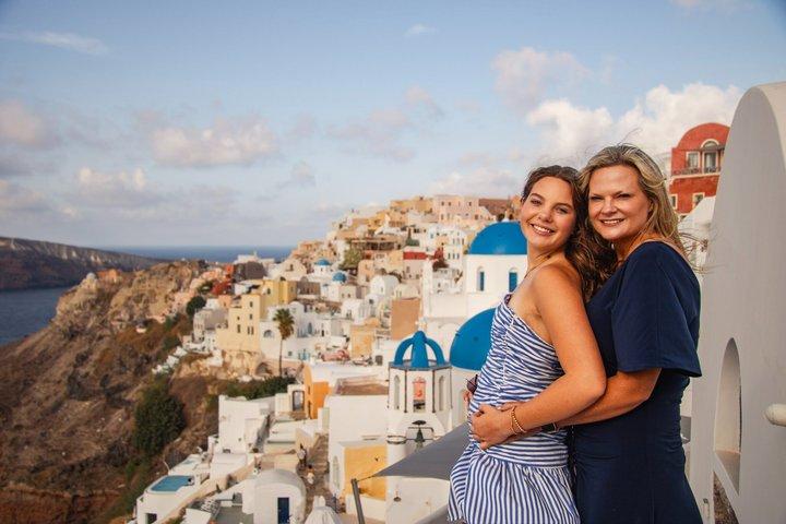 Photoshoot viral privé Santorin Instagram et TikTok