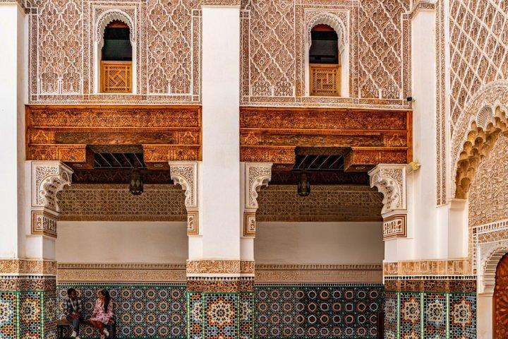 Marrakech : Medressa Ben Youssef 探検する