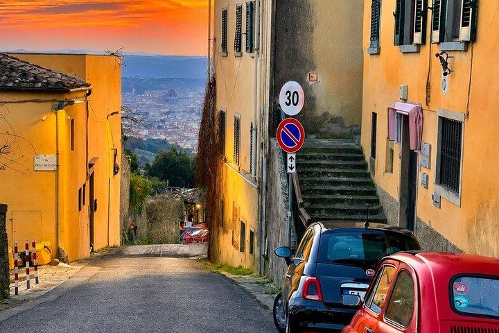 Fiesole Hilltop Tour en uitzicht op Florence + Gelato