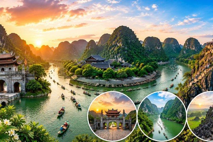 Ninh Binh Heritage Trip vanuit Hanoi : Hoa Lu, Trang An, Mua Cave