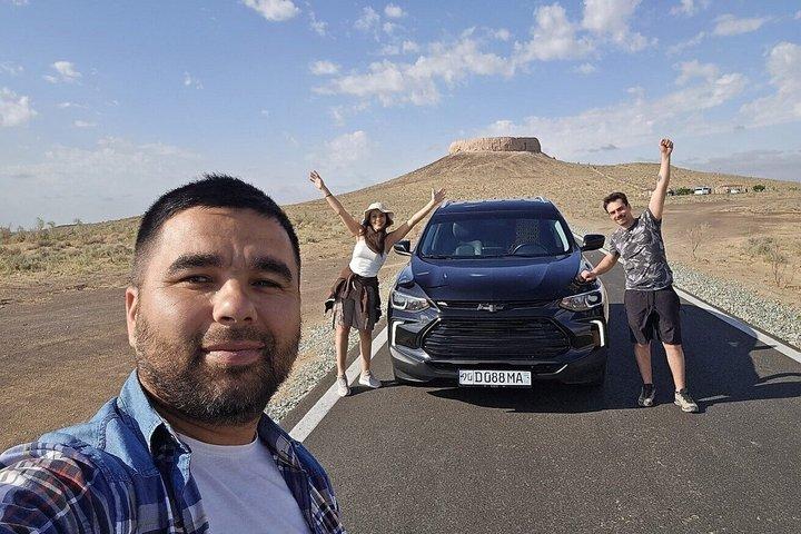 Excursión de un día desde Khiva a las mejores tres fortalezas y el lago Akchakul
