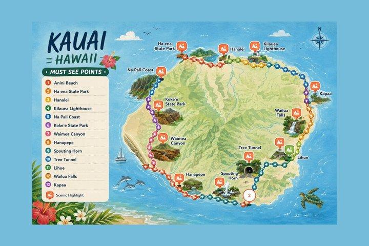Kauai Self-Guided Audio Driving Tour