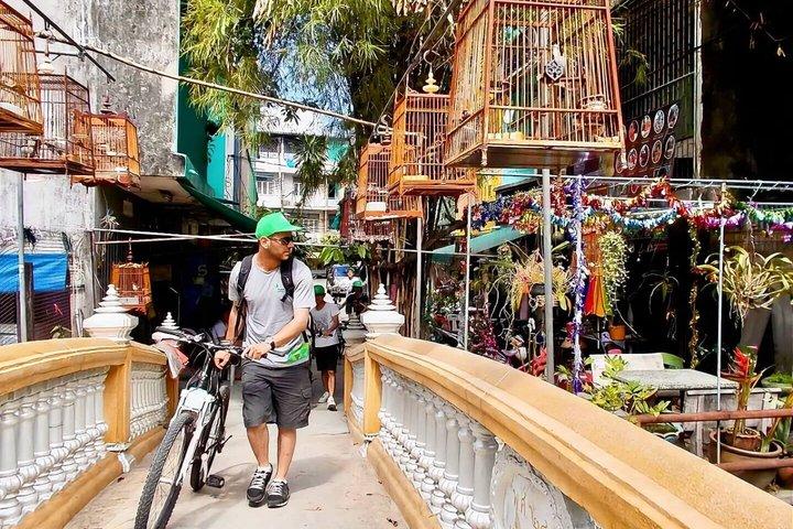 Bangkok cykeltur: Chinatown, blomstermarked og skildpaddefodring