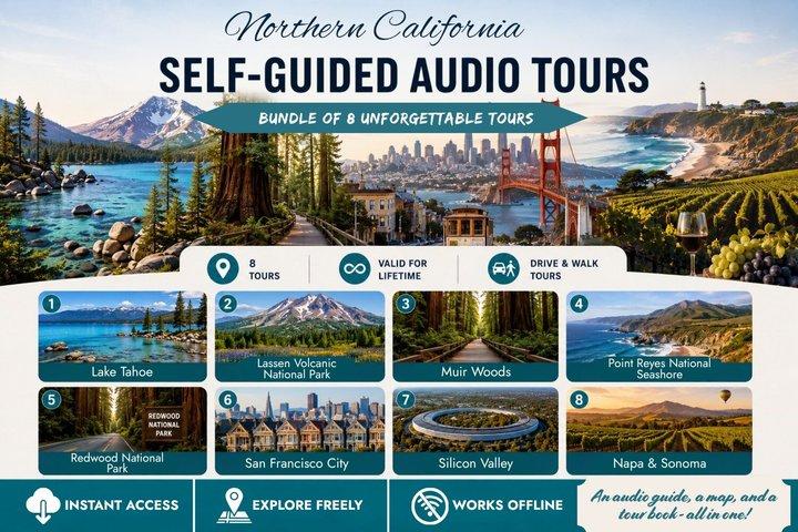 Northern California Self-Guided Driving and Walking Bundle Tour