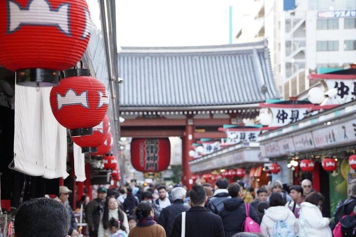 東京 : 浅草ガイド付き豪華着物＆屋台料理散策ツアー