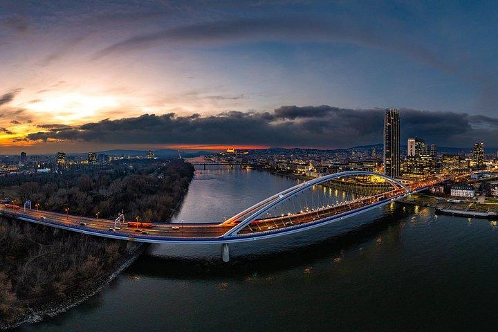 Bratislava New Years Eve on the Danube River
