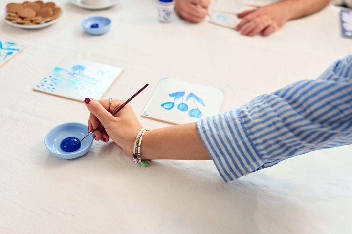 Amsterdam Traditionell Holländska Blå Kakelmålning Workshop