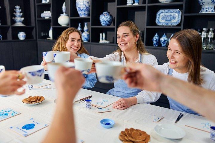 Amsterdam Traditionell Holländska Blå Kakelmålning Workshop