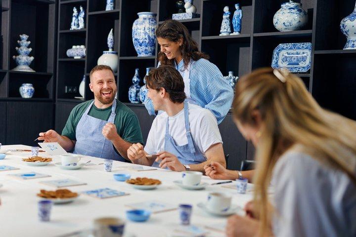 Amsterdam Traditionell Holländska Blå Kakelmålning Workshop