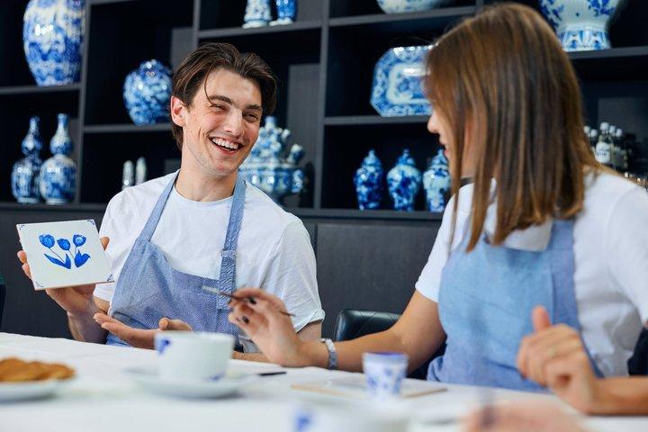 Amsterdam Traditionell Holländska Blå Kakelmålning Workshop