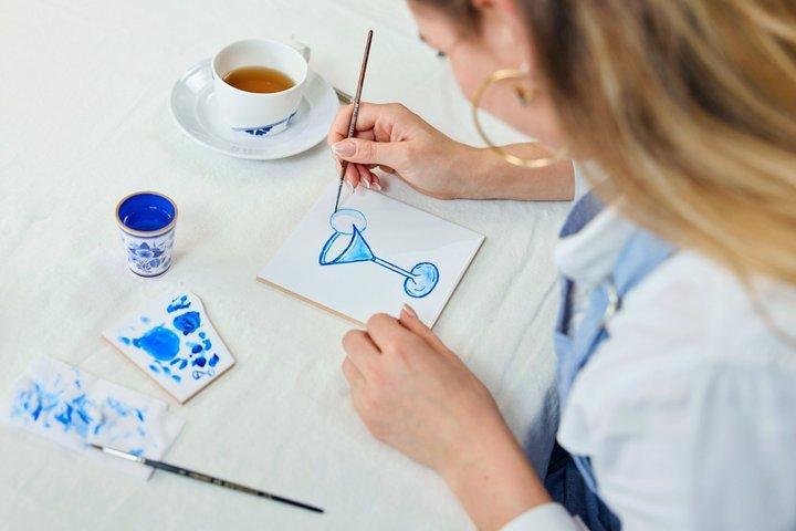 Amsterdam Traditionell Holländska Blå Kakelmålning Workshop