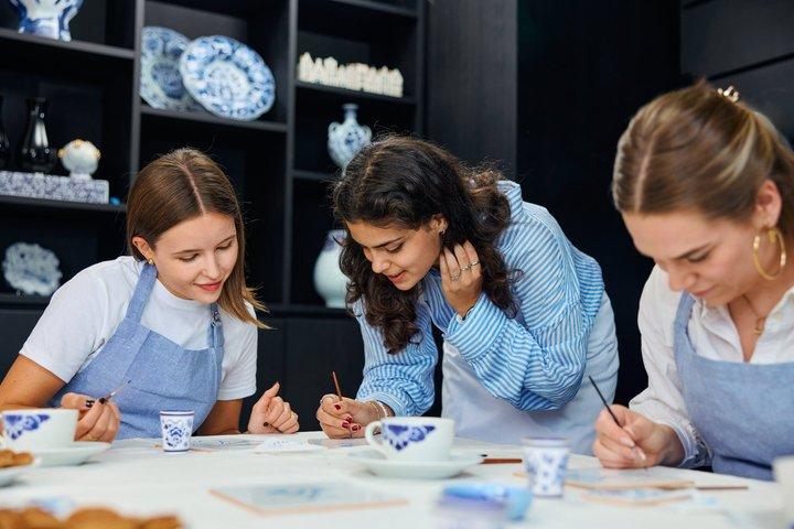 Amsterdam Traditionell Holländska Blå Kakelmålning Workshop