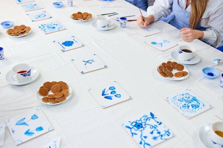 Amsterdam Traditionell Holländska Blå Kakelmålning Workshop