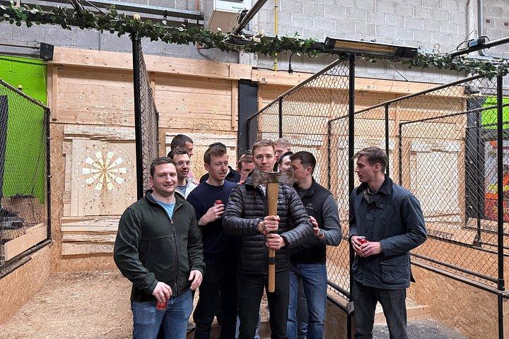 Amsterdam Indoor Axe Throwing Experience with instructor