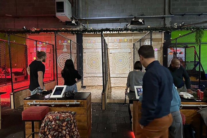 Amsterdam Indoor Axe Throwing Experience with instructor