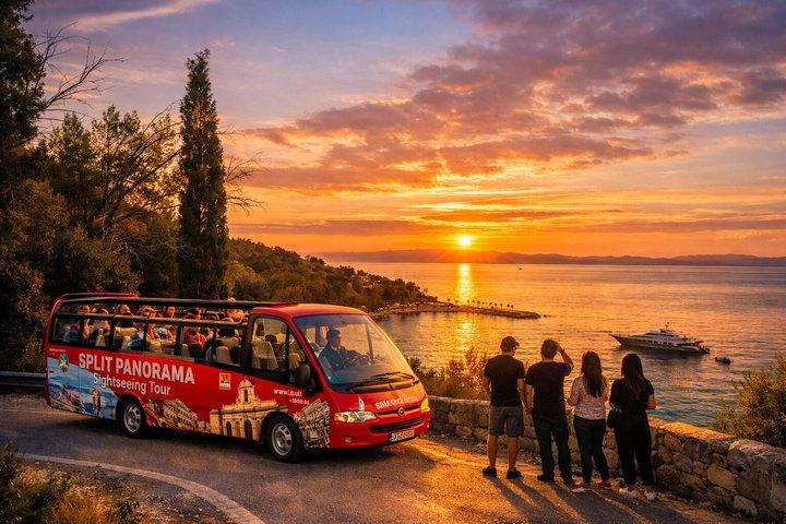 Split Sunset Tour Bus Ride & Diocletian's Palace Walking Tour