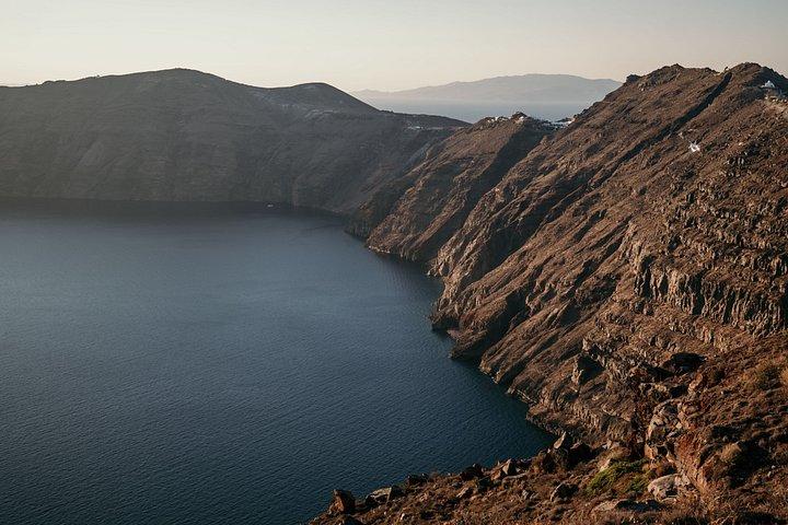 Santorini Romantic Sunset Proposal with caldera view