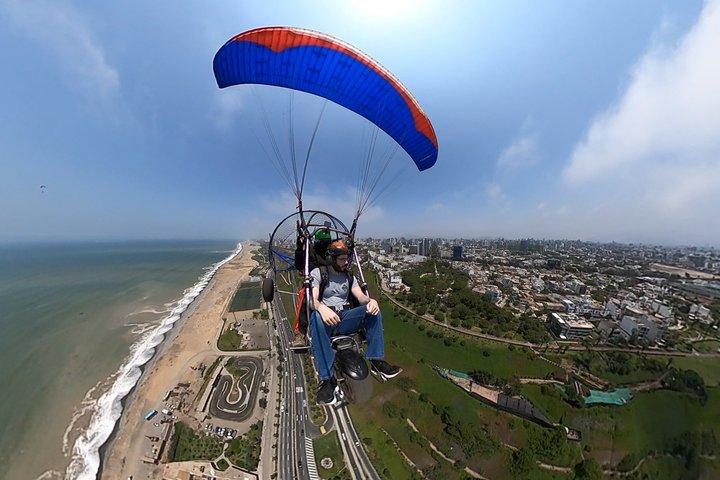 Motoriserede paraglidingflyvninger på Costa Verde - Lima