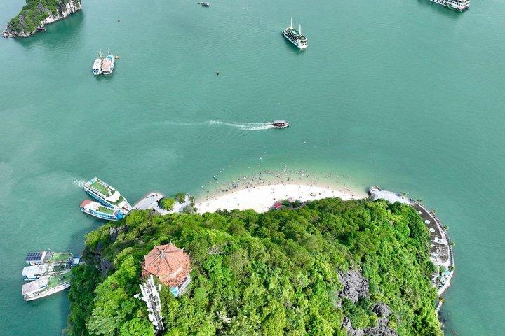 Hanoi Train Street Walking Tour & Luxus Ha Long Bay 1 Tageskreuzfahrt