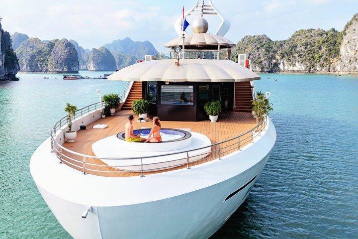 La croisière d'une journée LA PLUS luxueuse Explorez la baie de Lan Ha et l'île de Cat Ba