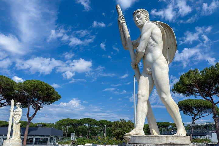 ローマ・オリンピックスタジアムとフォロ・イタリコの全貌