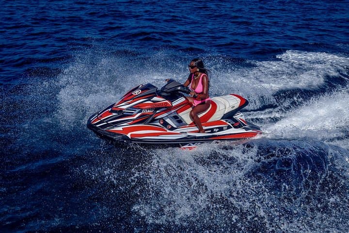 Jet Ski to Zanzibar with photos and video and transfer included