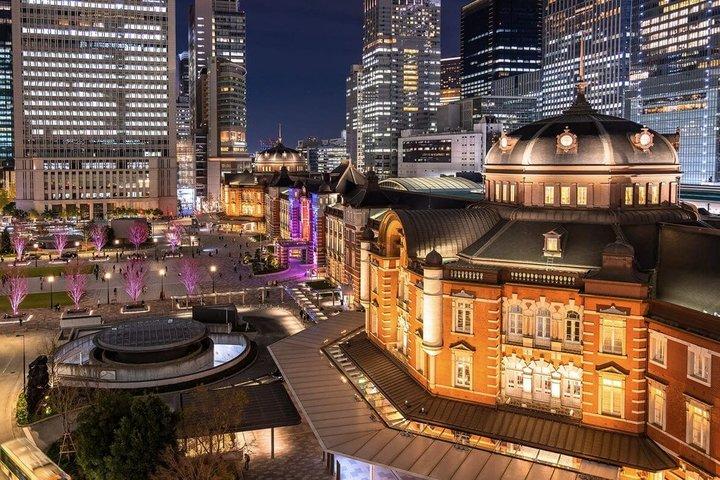 Tokio-Rundgang um Kaiserpalast und Bahnhof Tokio