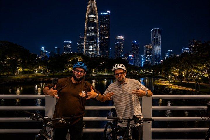 Shenzhen Guided Bike Tour: Cycling at Night From City to Sea