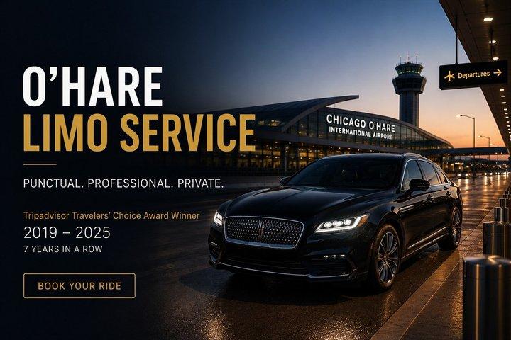 オヘア空港からシカゴ、カーブサイドへの送迎-高級SUV