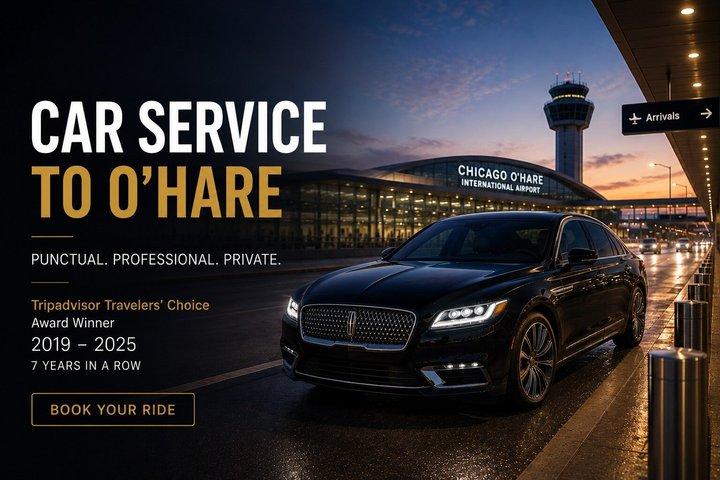 オヘア空港からシカゴ、カーブサイドへの送迎-高級SUV