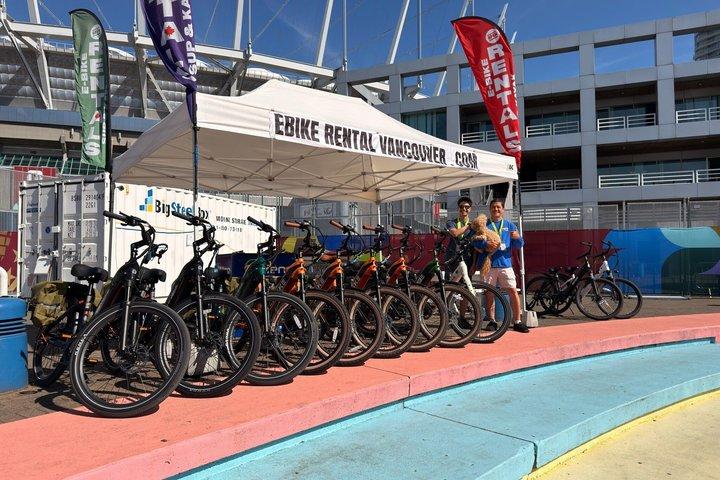 Noleggio E-Bike Vancouver - BC Place Downtown Seawall Pista ciclabile