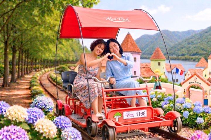 Nami Island, Petite Frankrike med Rail Bike Day Tour från Seoul