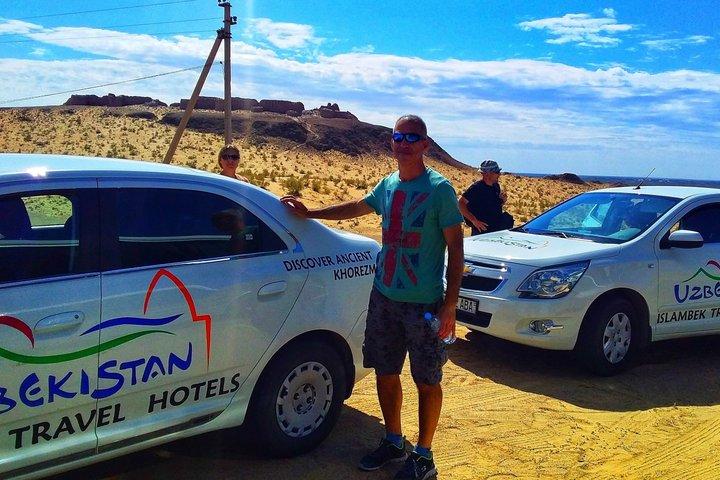 Excursión de un día desde Khiva a las mejores tres fortalezas y el lago Akchakul