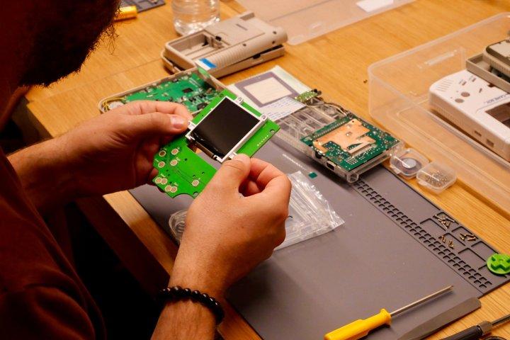 Game Boy Mod Workshop in Akihabara, Tokyo